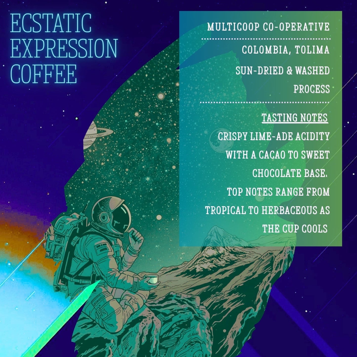 Ecstatic Expression - MultiCOOP - Colombia, Tolima Washed Process