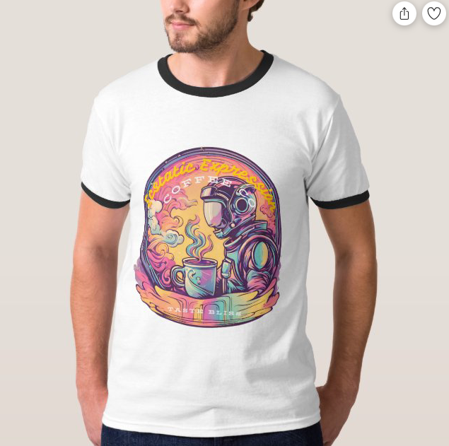Ecstatic Expression Space Cadet Ringer T-Shirt