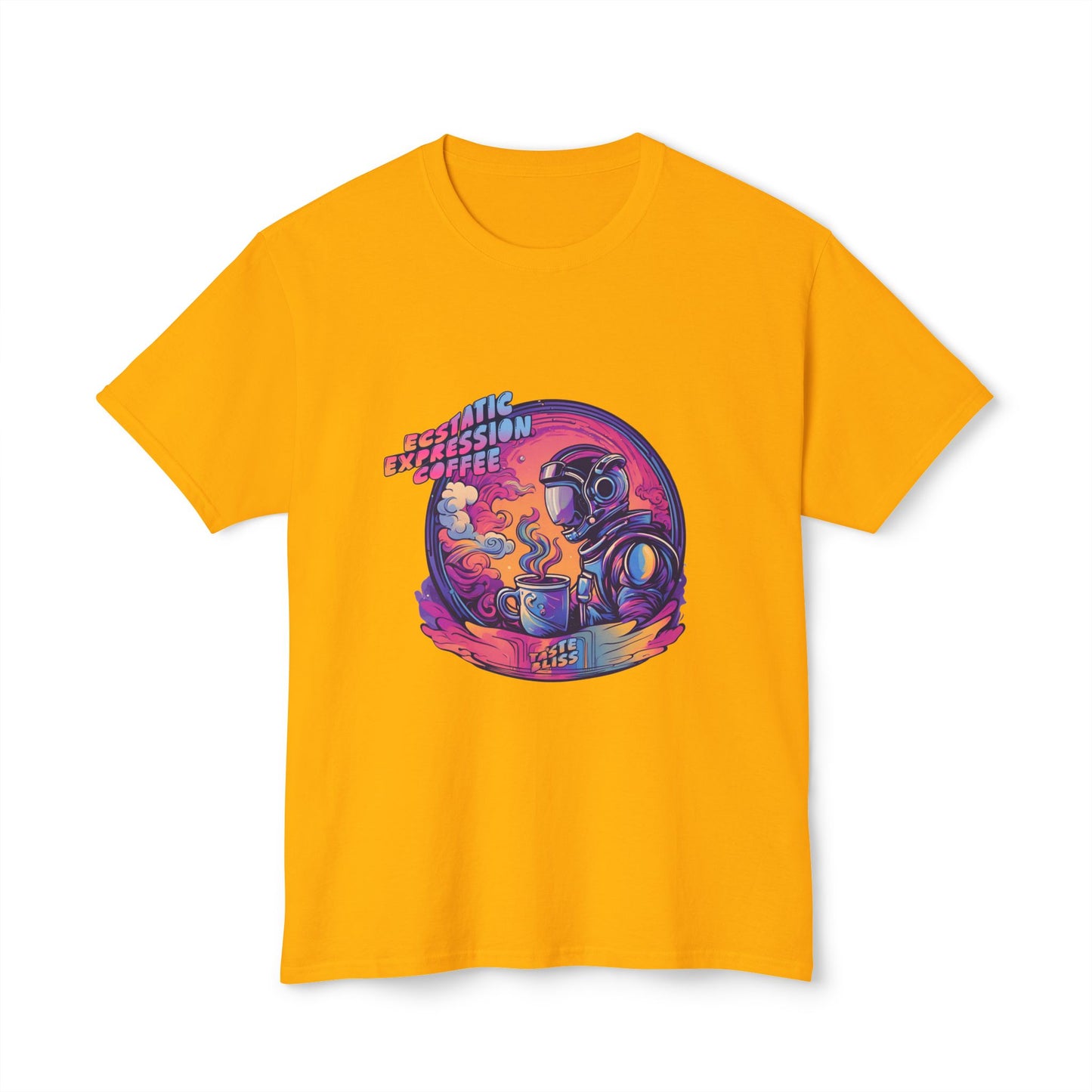 Astronaut Coffee T-Shirt — Retro Space Café Graphic Tee (uni-sex)