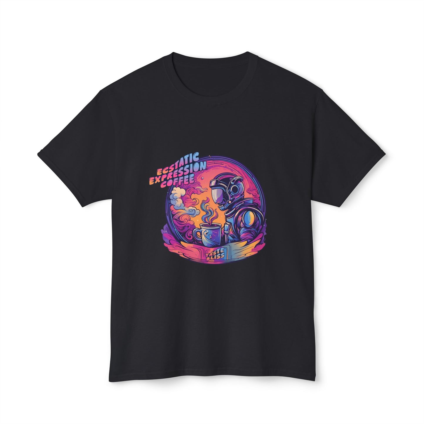 Astronaut Coffee T-Shirt — Retro Space Café Graphic Tee (uni-sex)