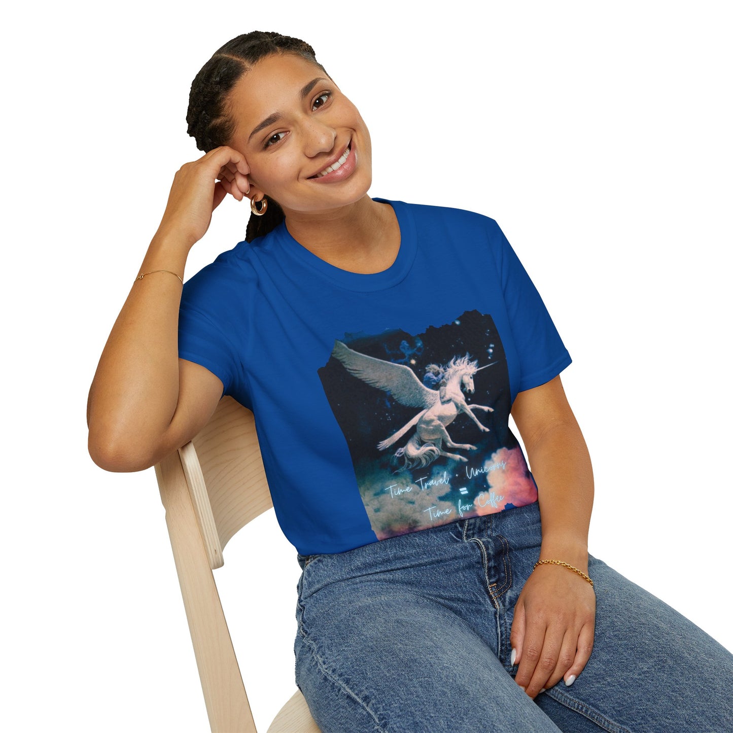 Pegasus Night Sky T-Shirt — Vintage Mystic Flying Horse Graphic Tee