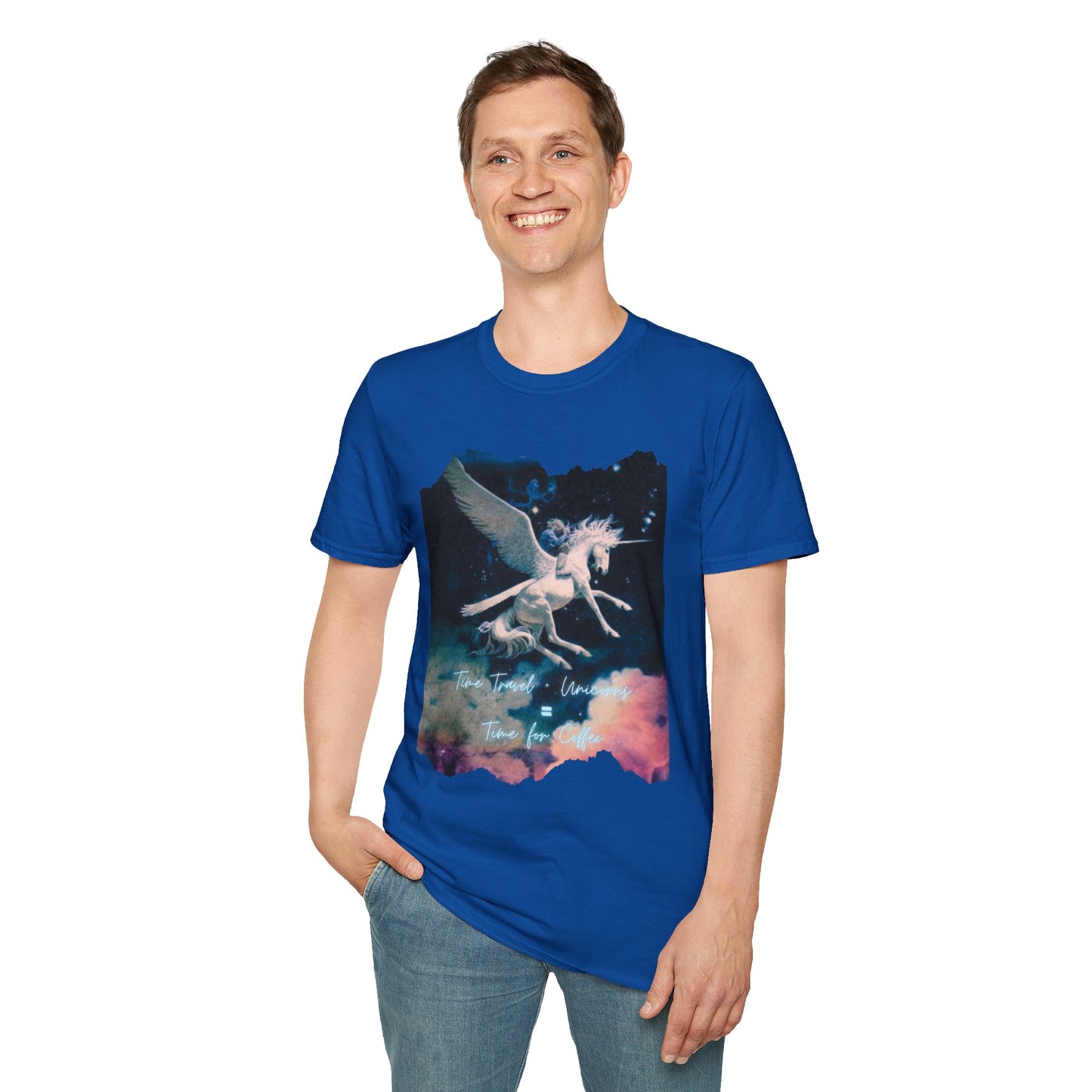 Pegasus Night Sky T-Shirt — Vintage Mystic Flying Horse Graphic Tee