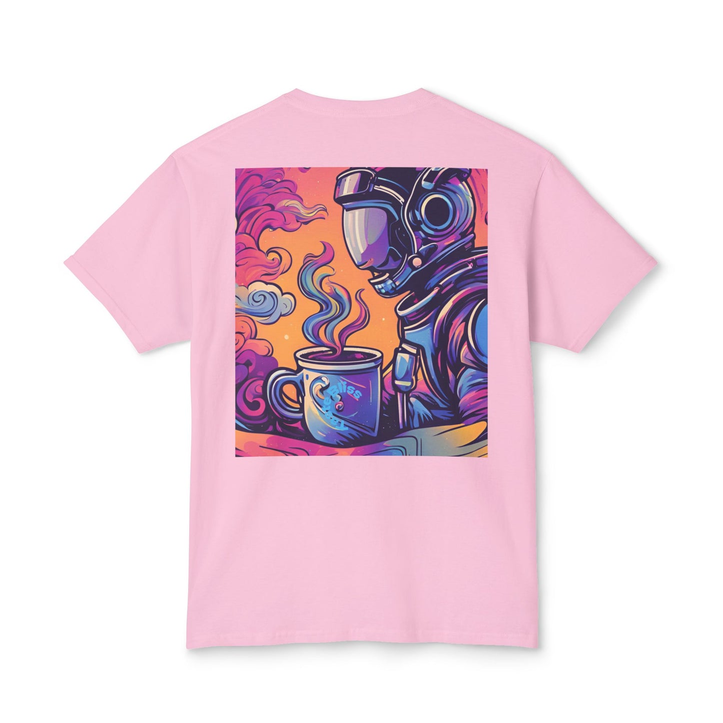 Astronaut Coffee T-Shirt — Retro Space Café Graphic Tee (uni-sex)