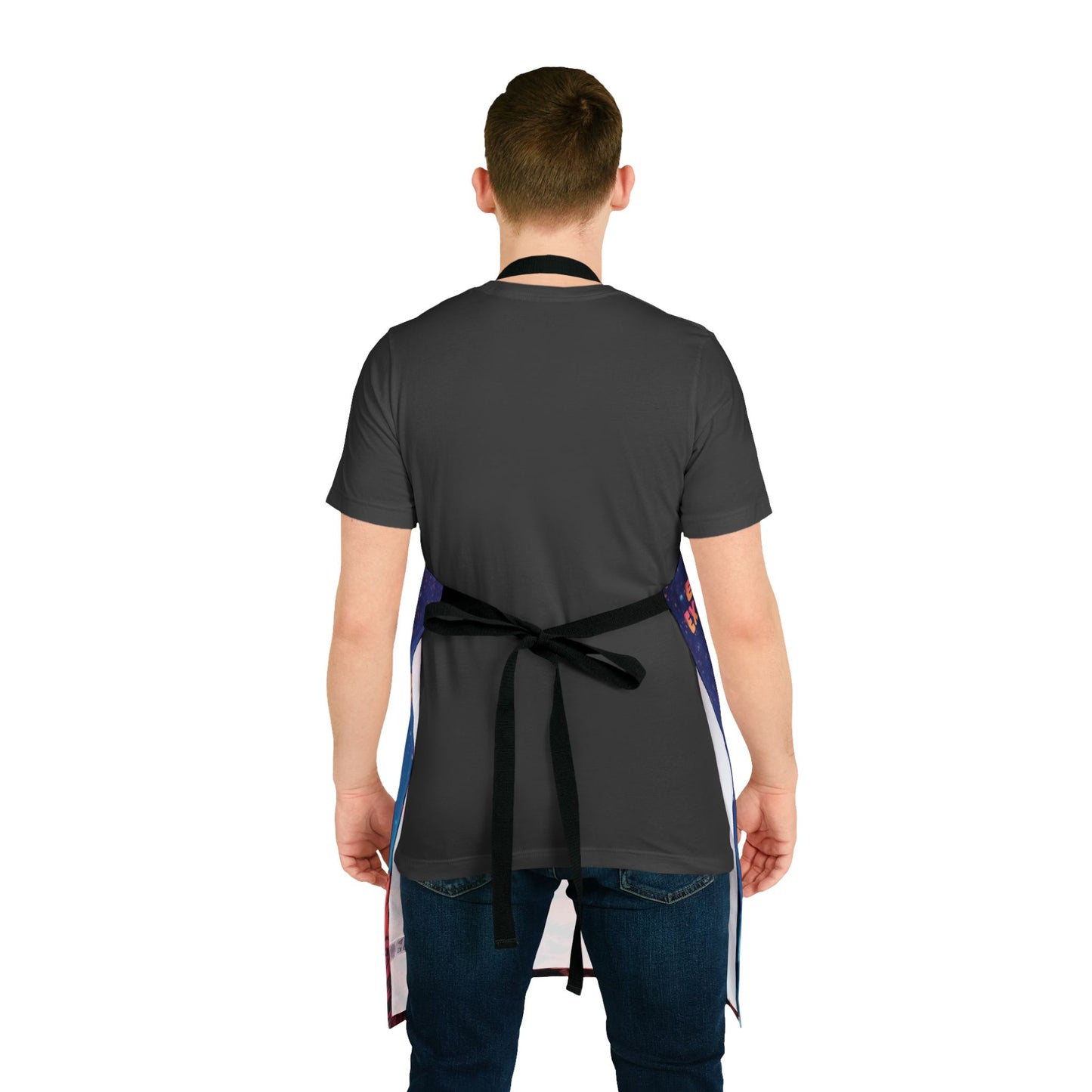 Astronaut Coffee Apron — Retro Space Barista Design