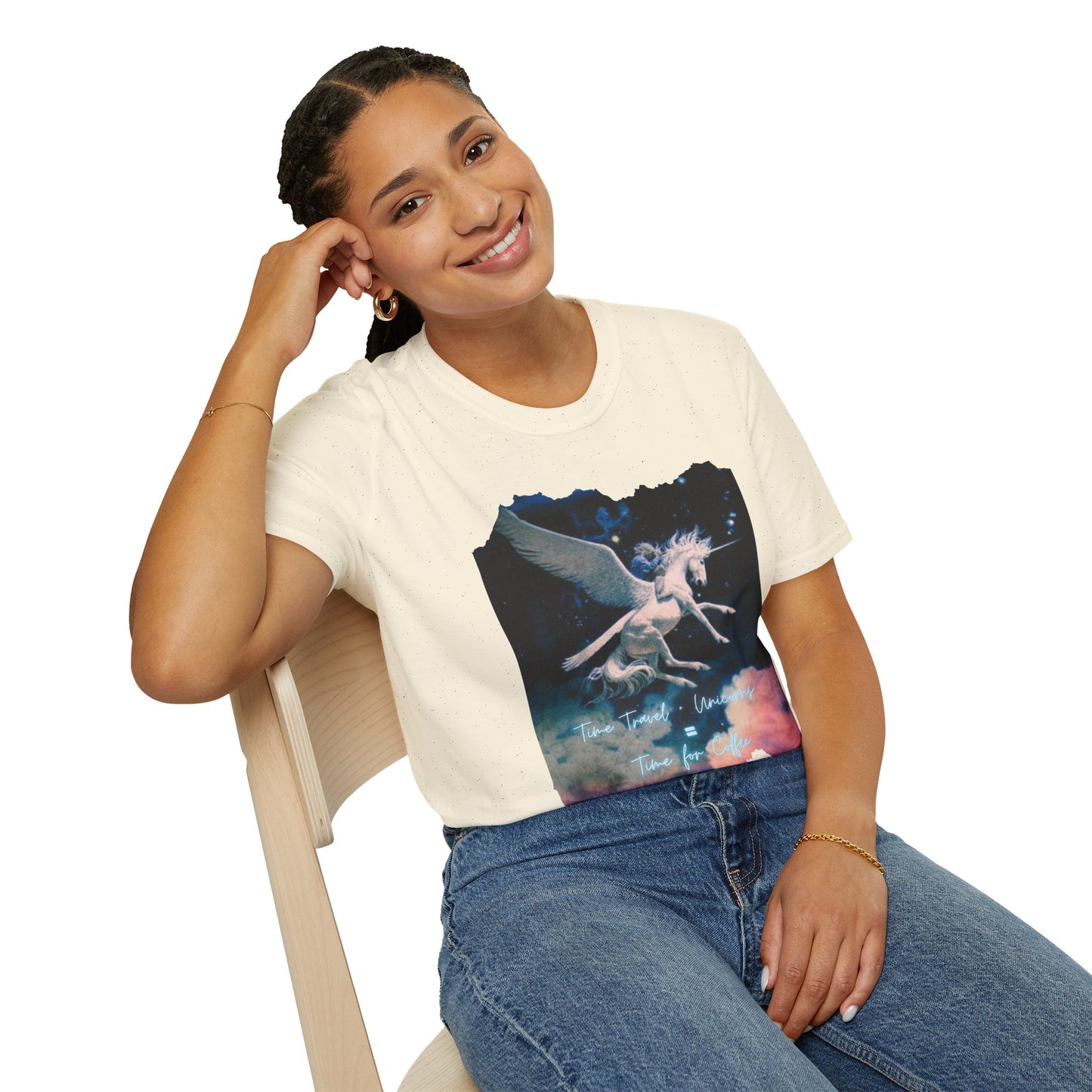 Pegasus Night Sky T-Shirt — Vintage Mystic Flying Horse Graphic Tee