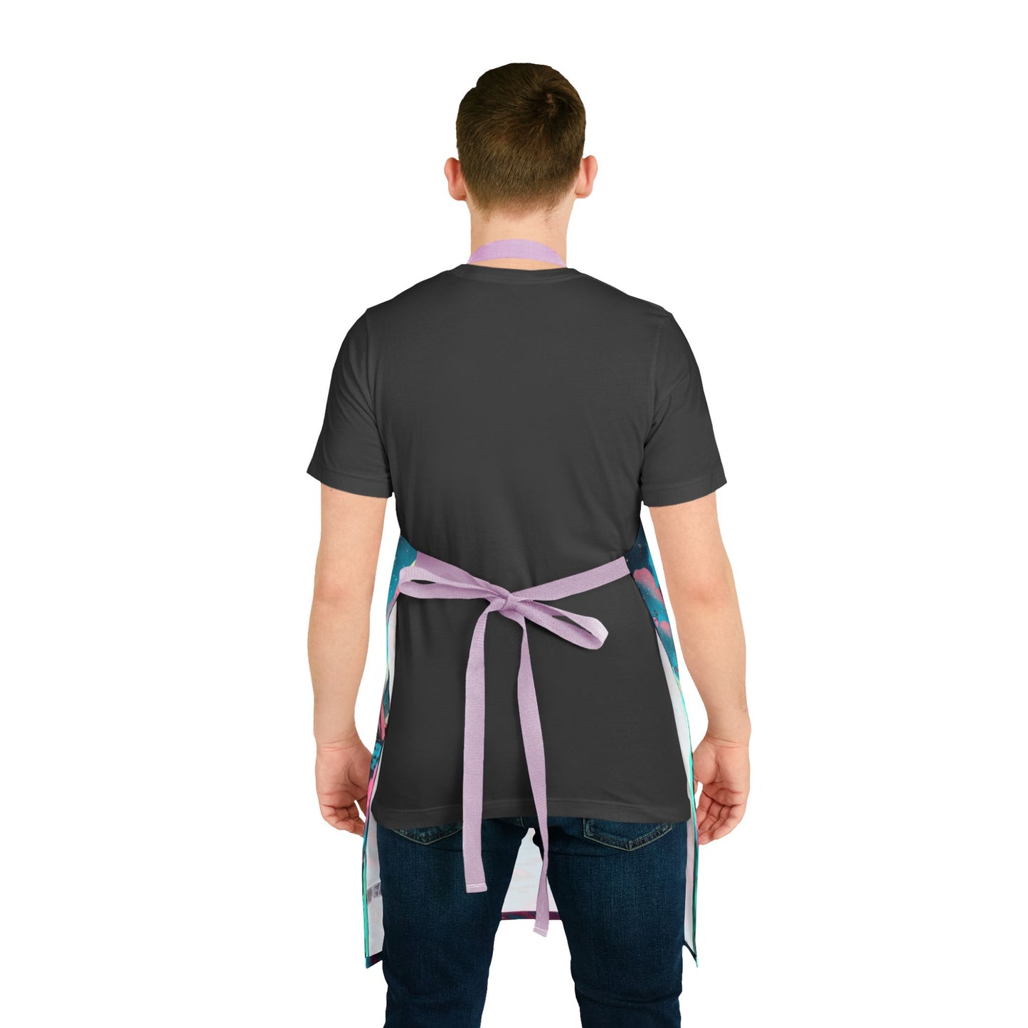 Apron — Cosmic Coffee: Retro Incarnate Space Mystic Illustration Apron