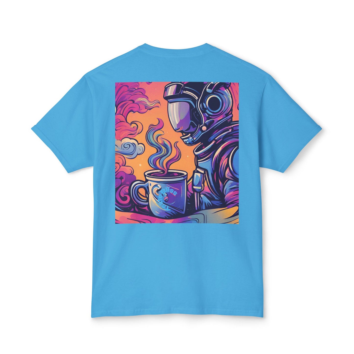 Astronaut Coffee T-Shirt — Retro Space Café Graphic Tee (uni-sex)