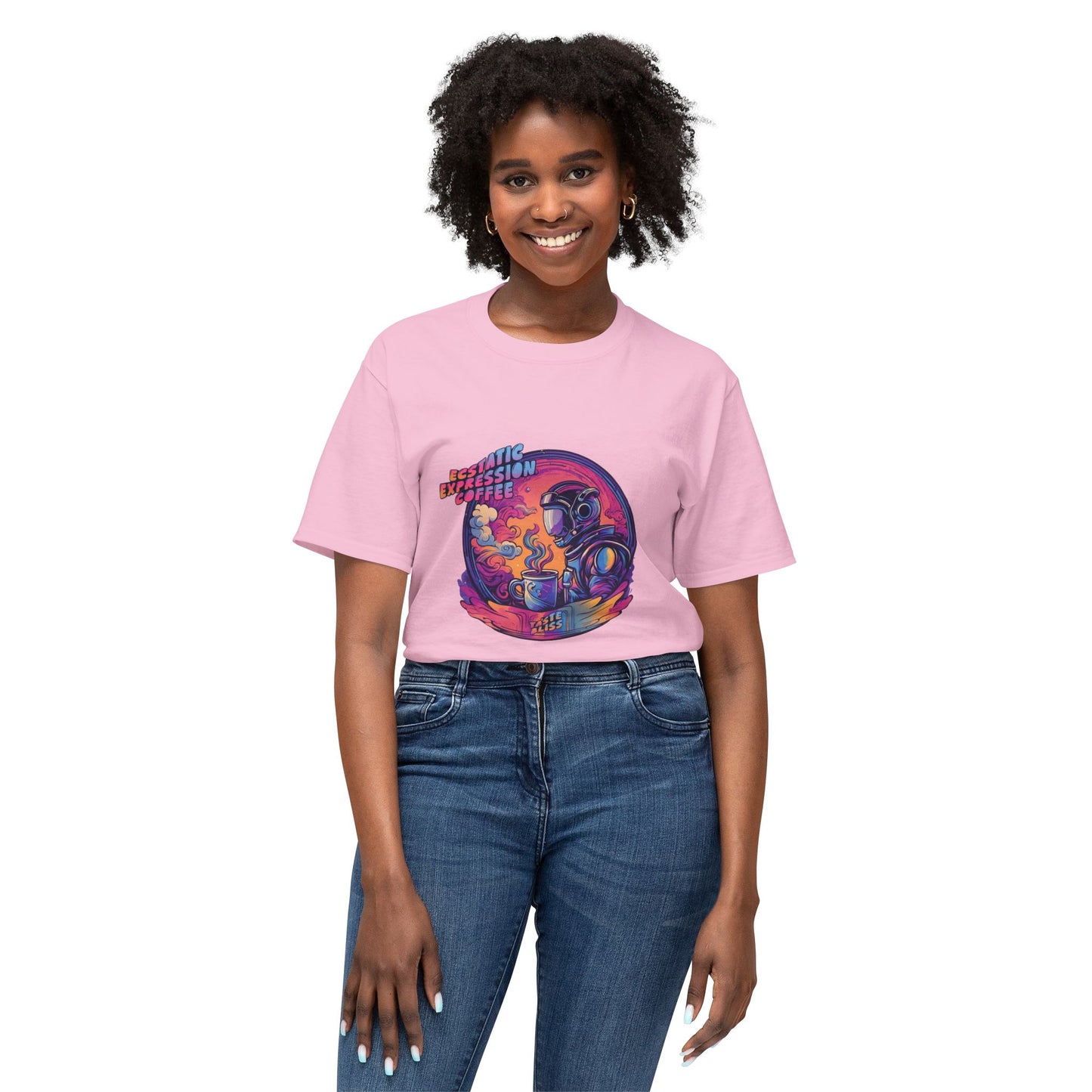 Astronaut Coffee T-Shirt — Retro Space Café Graphic Tee (uni-sex)