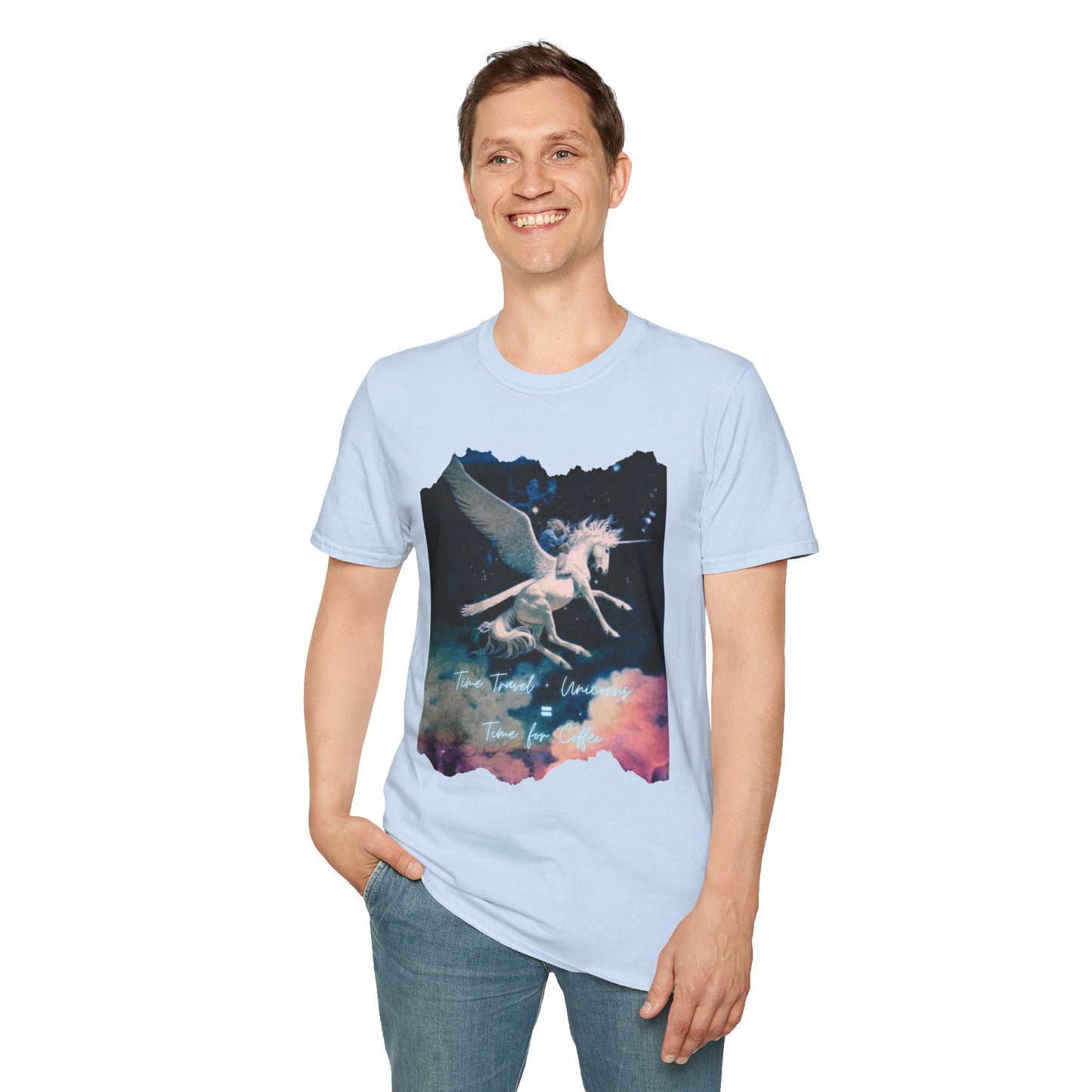Pegasus Night Sky T-Shirt — Vintage Mystic Flying Horse Graphic Tee