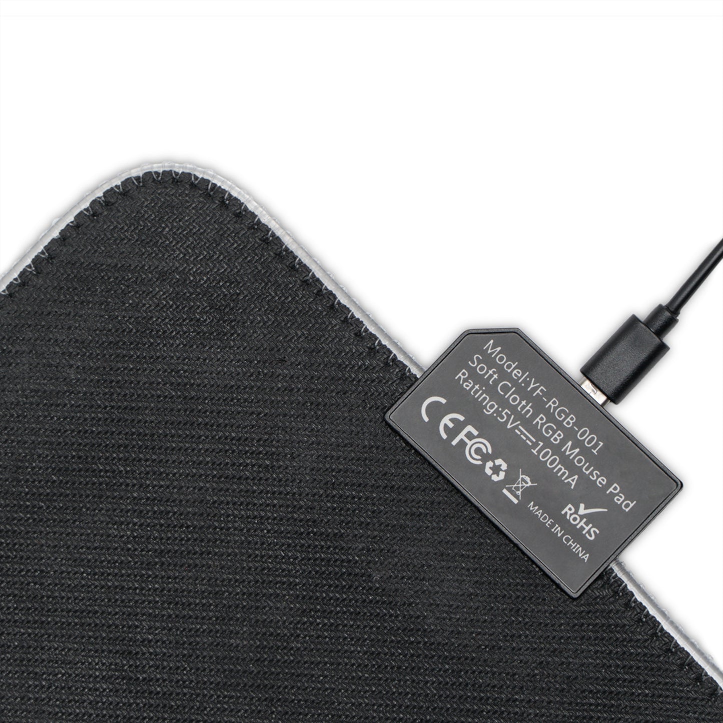LED Gaming Mouse Pad — "Enter The Ecstatic" Retro Cyberdrive RGB Desk Mat