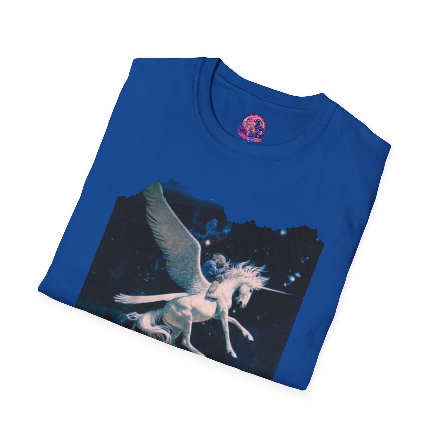 Pegasus Night Sky T-Shirt — Vintage Mystic Flying Horse Graphic Tee