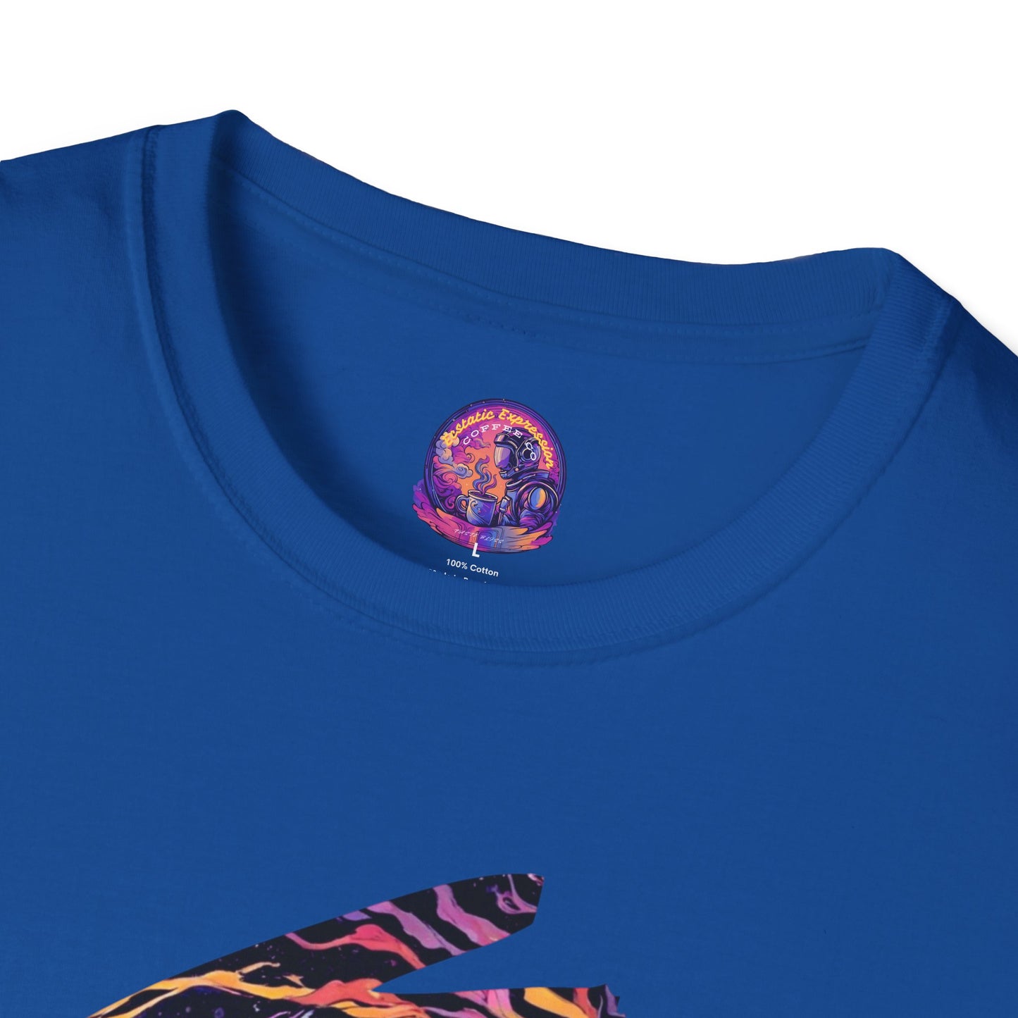Astronaut Adventure T-Shirt — "Thrill of the Hunt" Neon Space Graphic