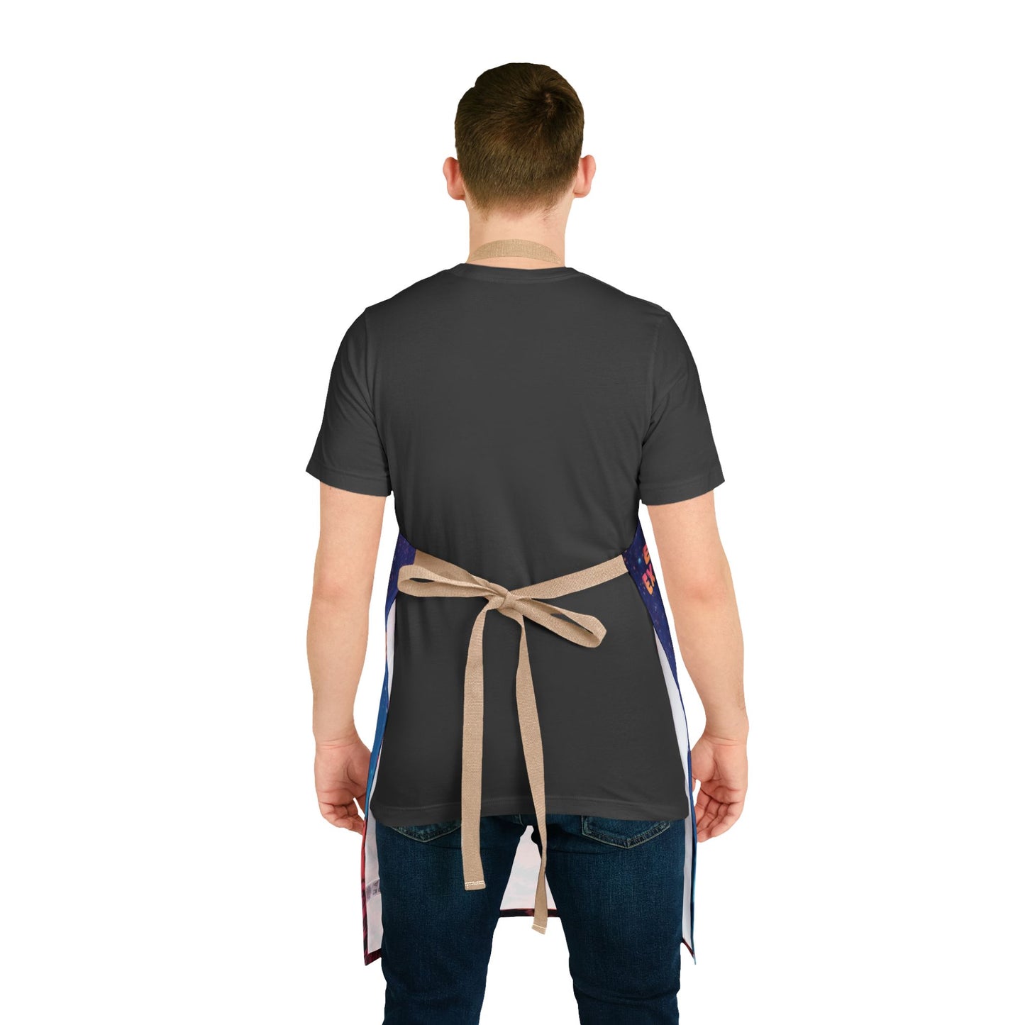 Astronaut Coffee Apron — Retro Space Barista Design