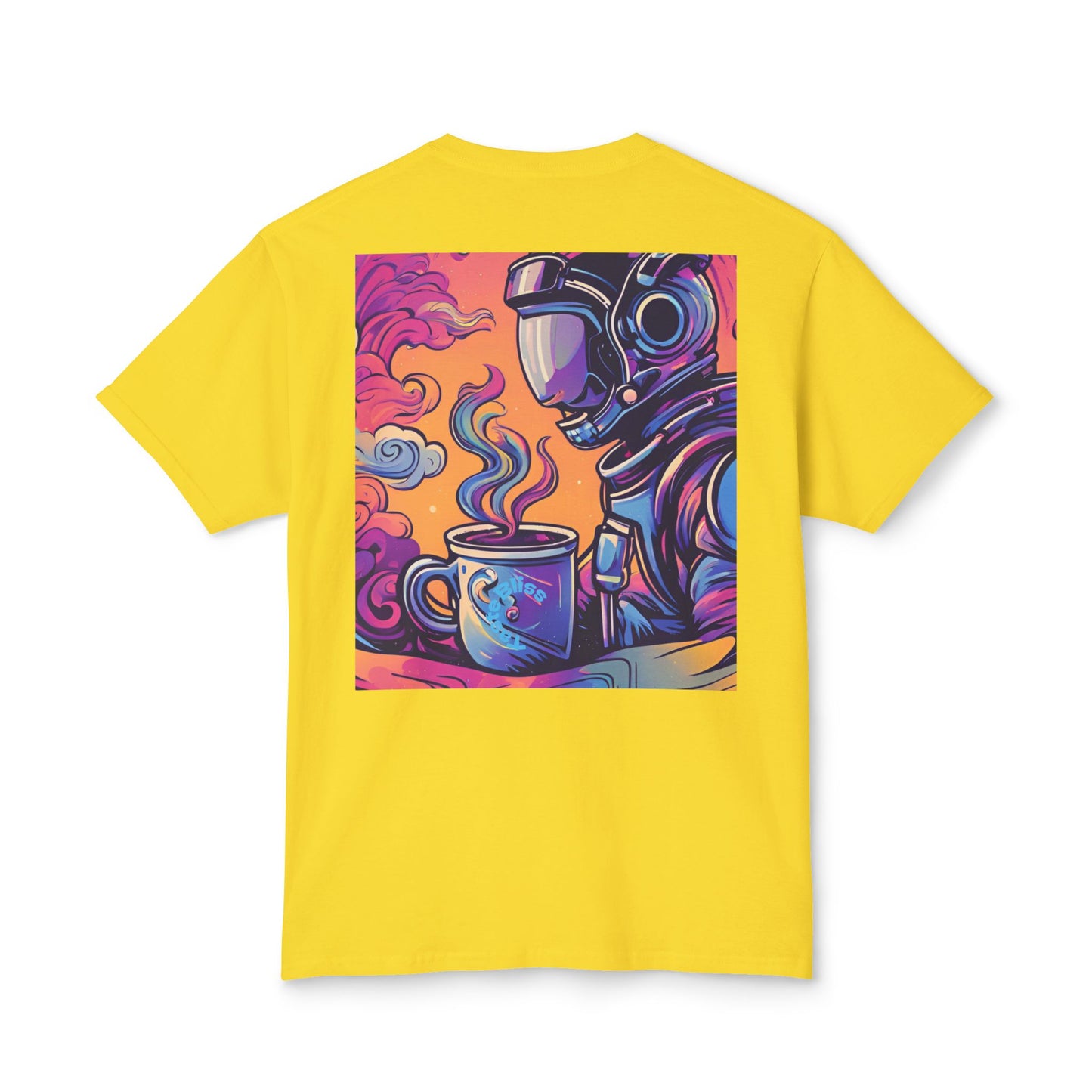 Astronaut Coffee T-Shirt — Retro Space Café Graphic Tee (uni-sex)