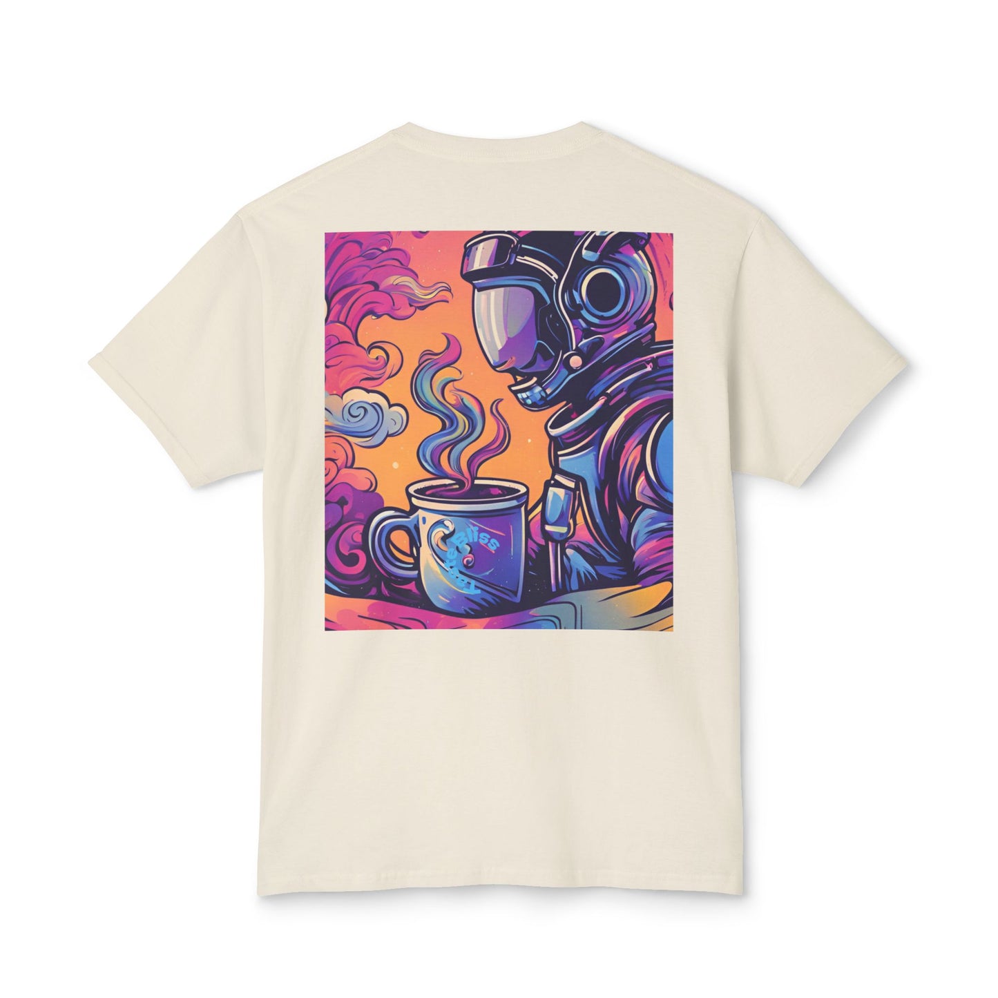 Astronaut Coffee T-Shirt — Retro Space Café Graphic Tee (uni-sex)