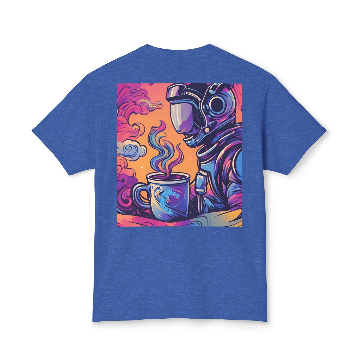 Astronaut Coffee T-Shirt — Retro Space Café Graphic Tee (uni-sex)