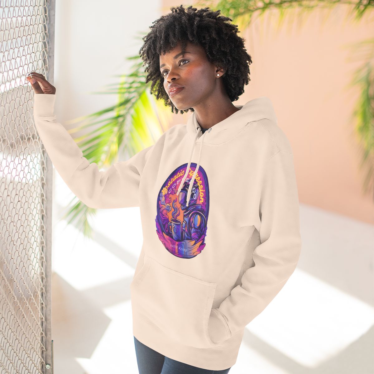 Ecstatic Expression Space Cadet Fleece Hoodie (7 colors - front/back graphics)