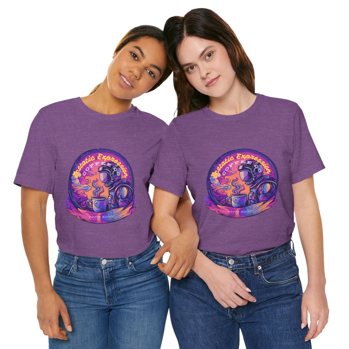 Ecstatic Expression Space Cadet T-Shirt (13 colors and front/back graphic art)