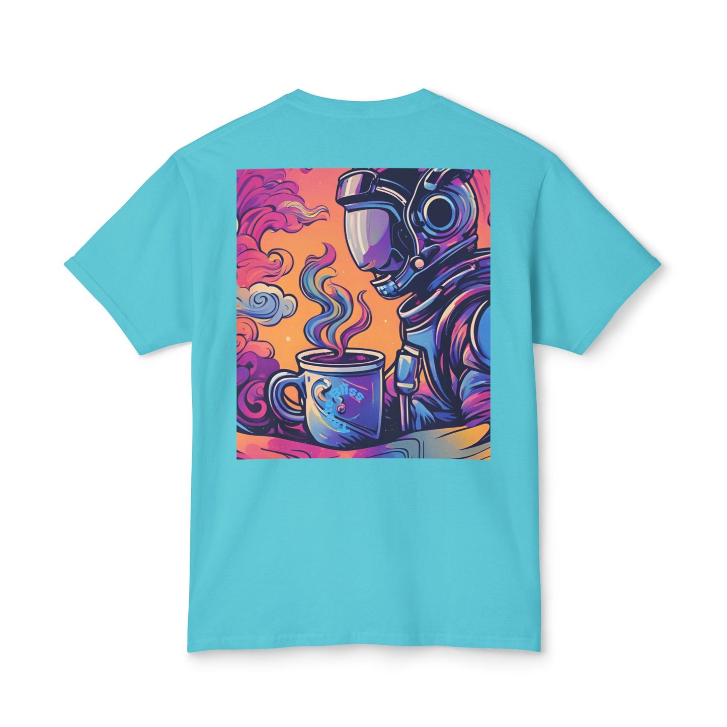 Astronaut Coffee T-Shirt — Retro Space Café Graphic Tee (uni-sex)