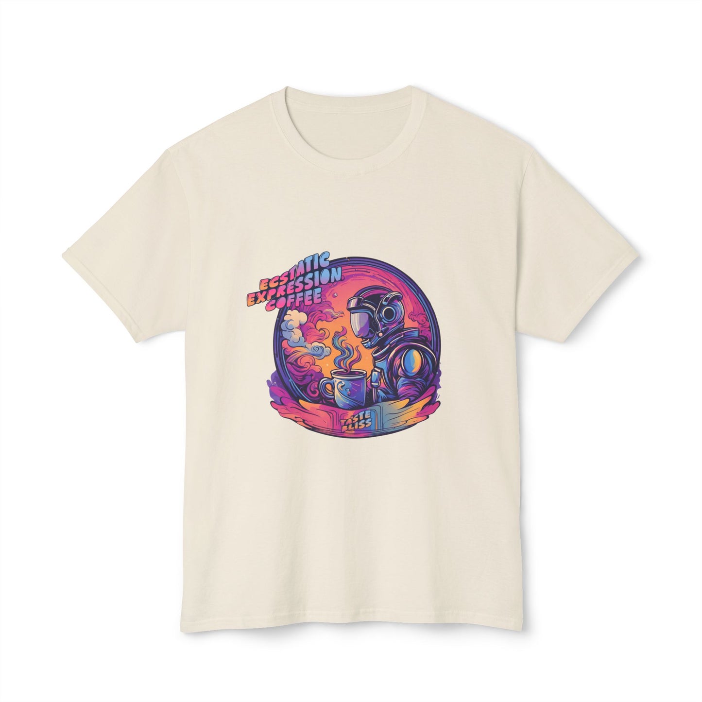 Astronaut Coffee T-Shirt — Retro Space Café Graphic Tee (uni-sex)