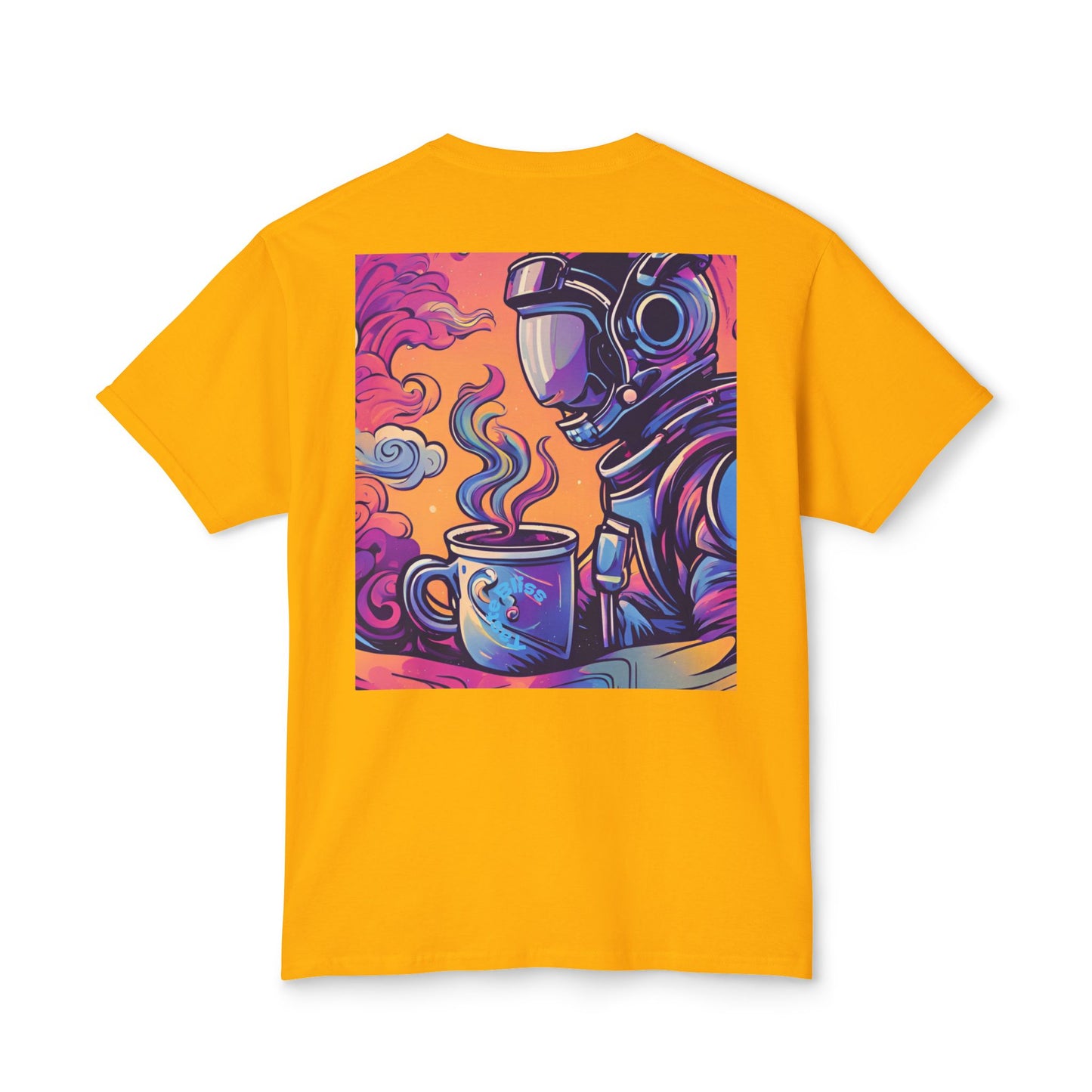Astronaut Coffee T-Shirt — Retro Space Café Graphic Tee (uni-sex)