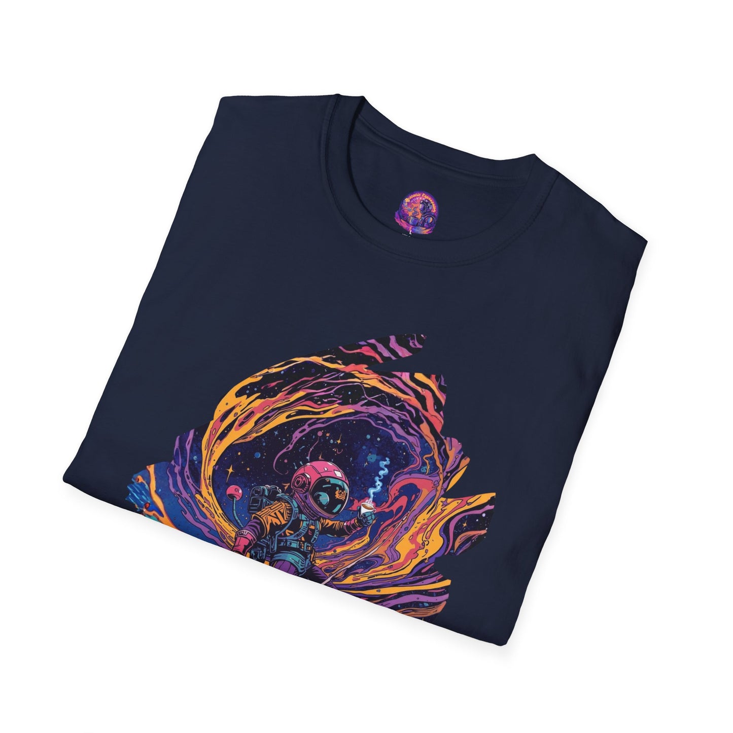Astronaut Adventure T-Shirt — "Thrill of the Hunt" Neon Space Graphic