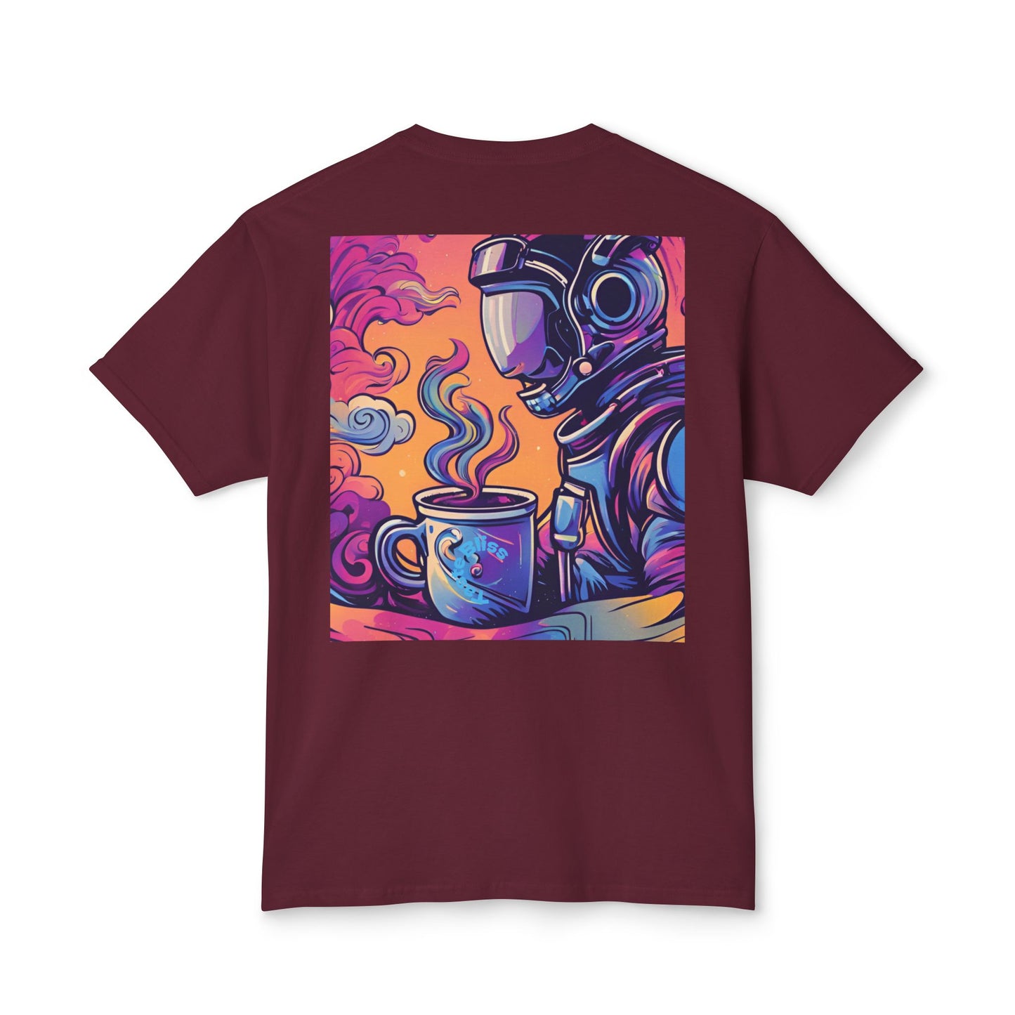 Astronaut Coffee T-Shirt — Retro Space Café Graphic Tee (uni-sex)