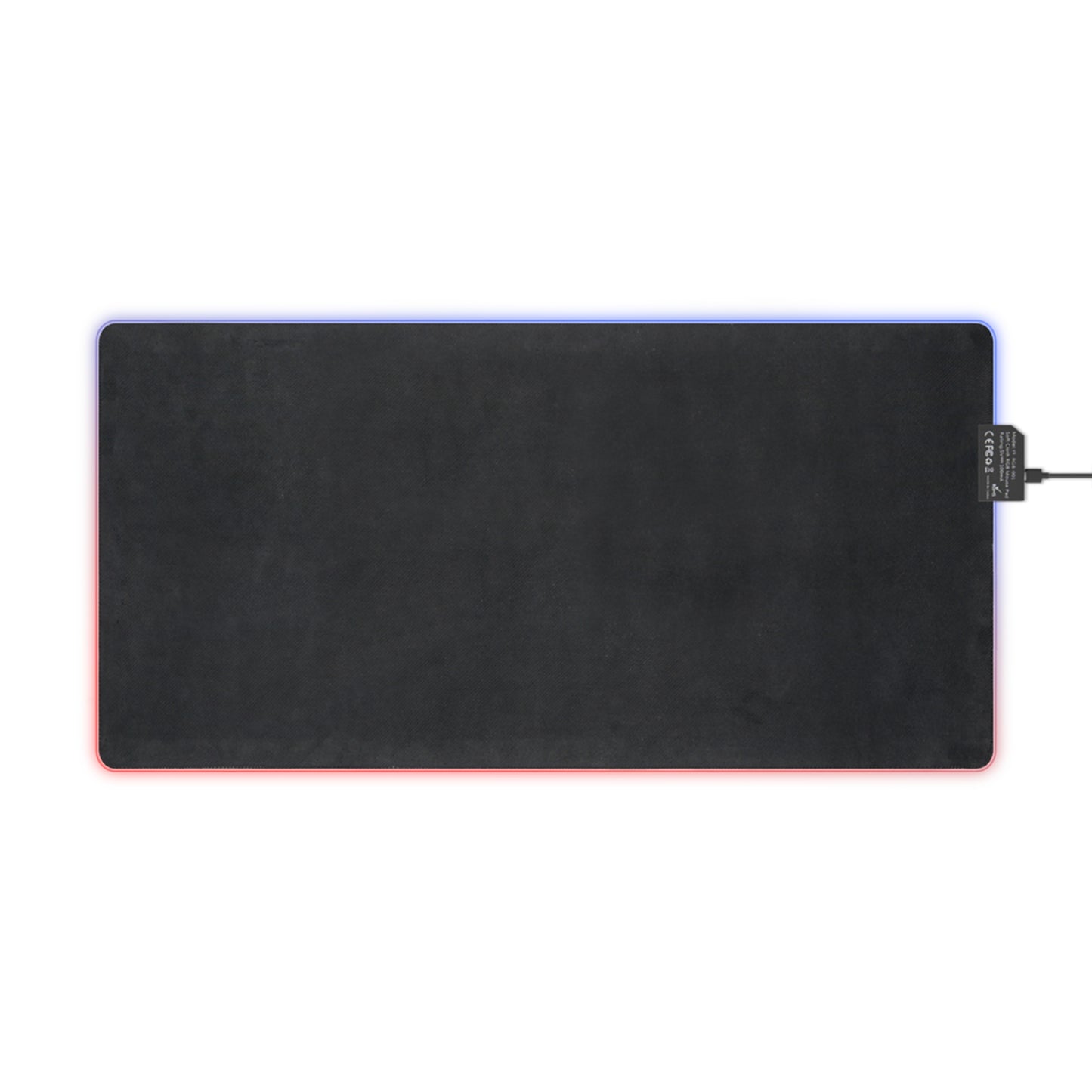 LED Gaming Mouse Pad — "Enter The Ecstatic" Retro Cyberdrive RGB Desk Mat