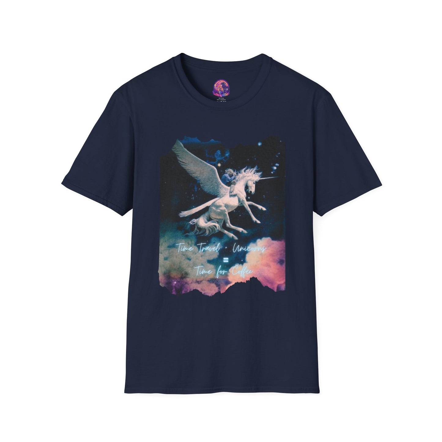 Pegasus Night Sky T-Shirt — Vintage Mystic Flying Horse Graphic Tee