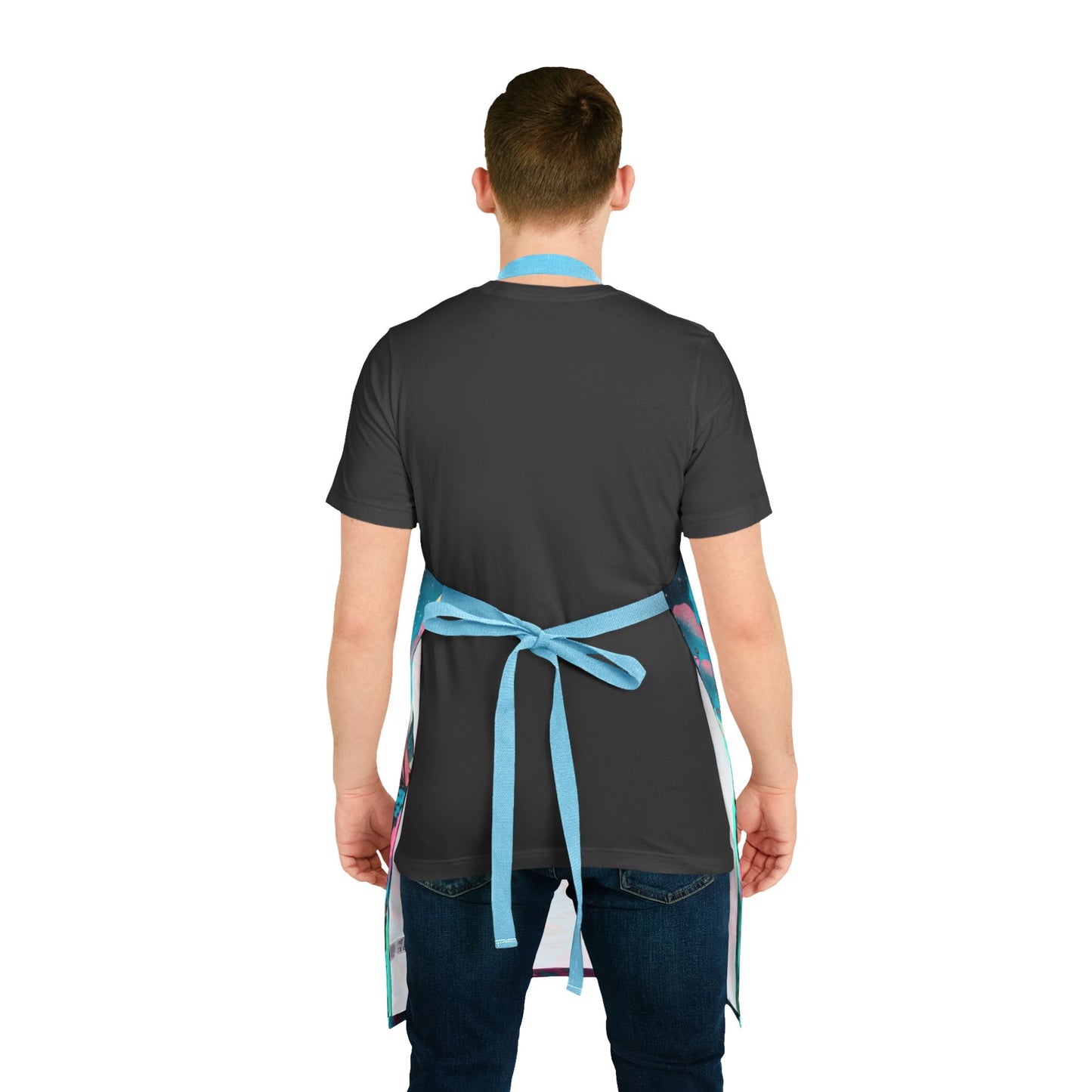 Apron — Cosmic Coffee: Retro Incarnate Space Mystic Illustration Apron