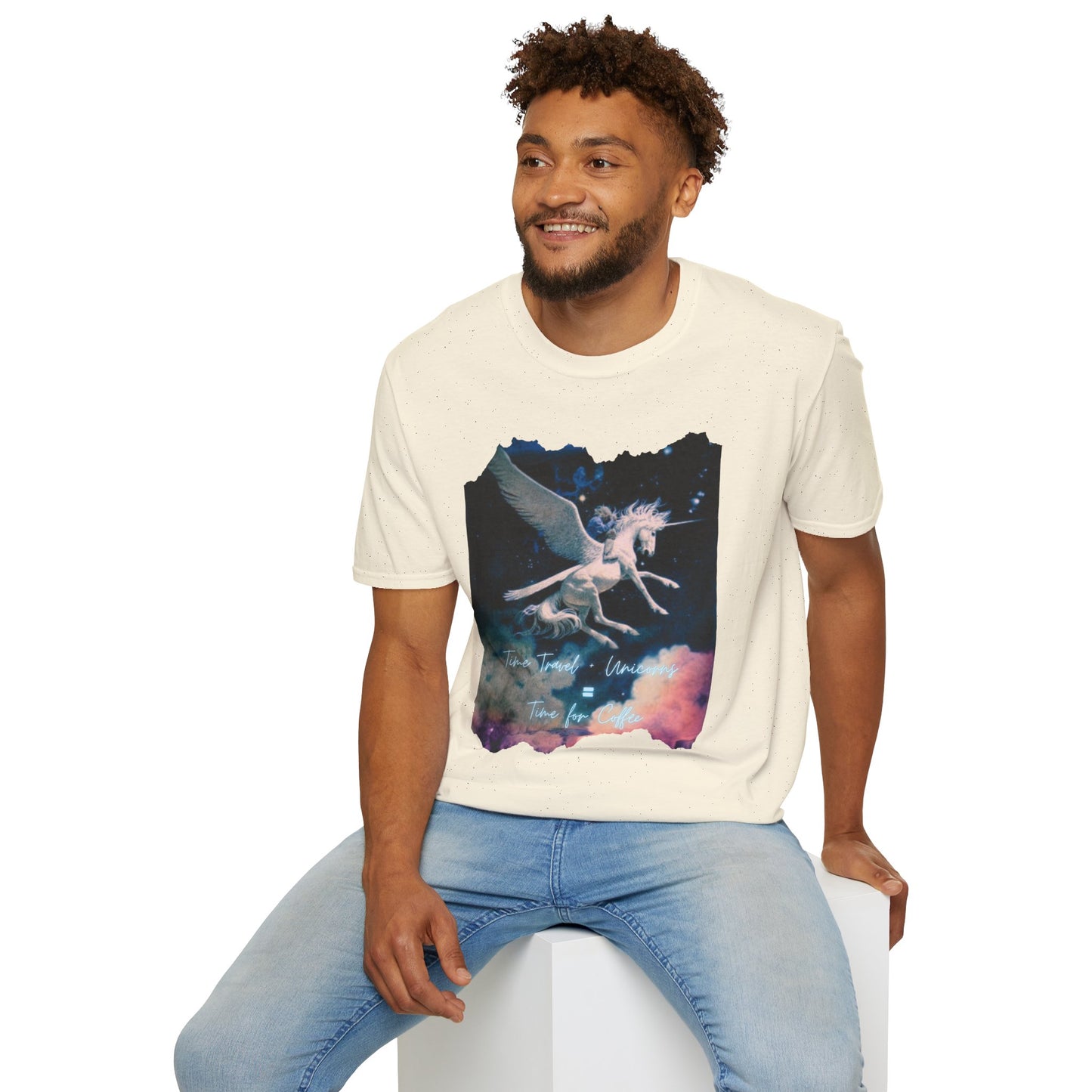 Pegasus Night Sky T-Shirt — Vintage Mystic Flying Horse Graphic Tee
