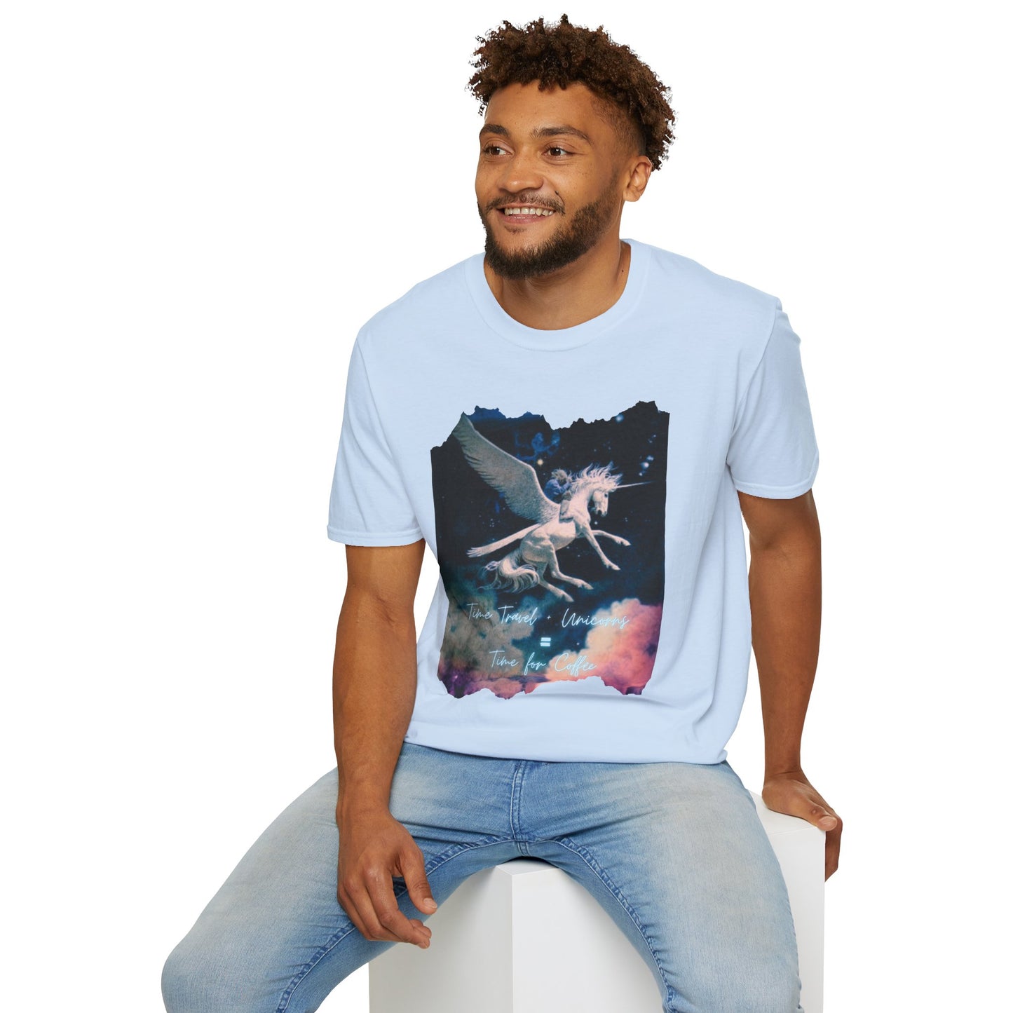 Pegasus Night Sky T-Shirt — Vintage Mystic Flying Horse Graphic Tee