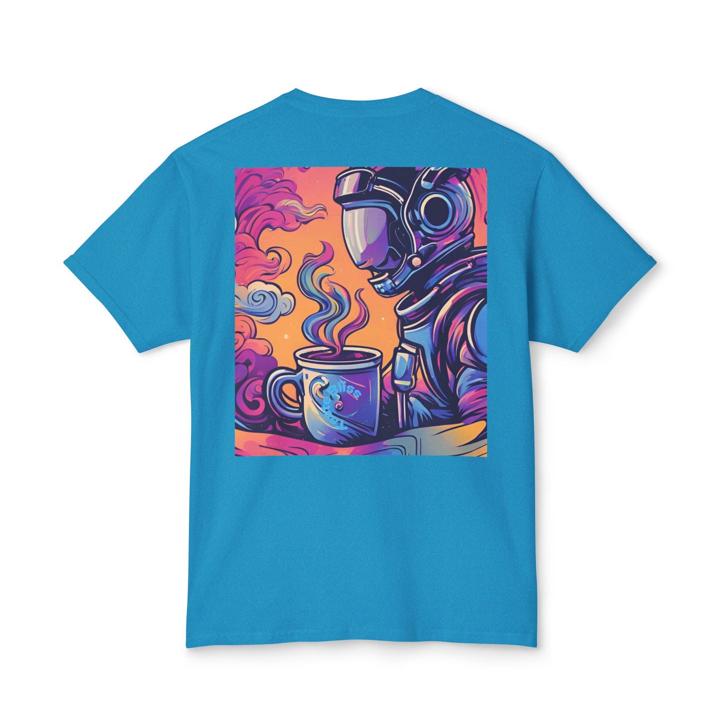 Astronaut Coffee T-Shirt — Retro Space Café Graphic Tee (uni-sex)