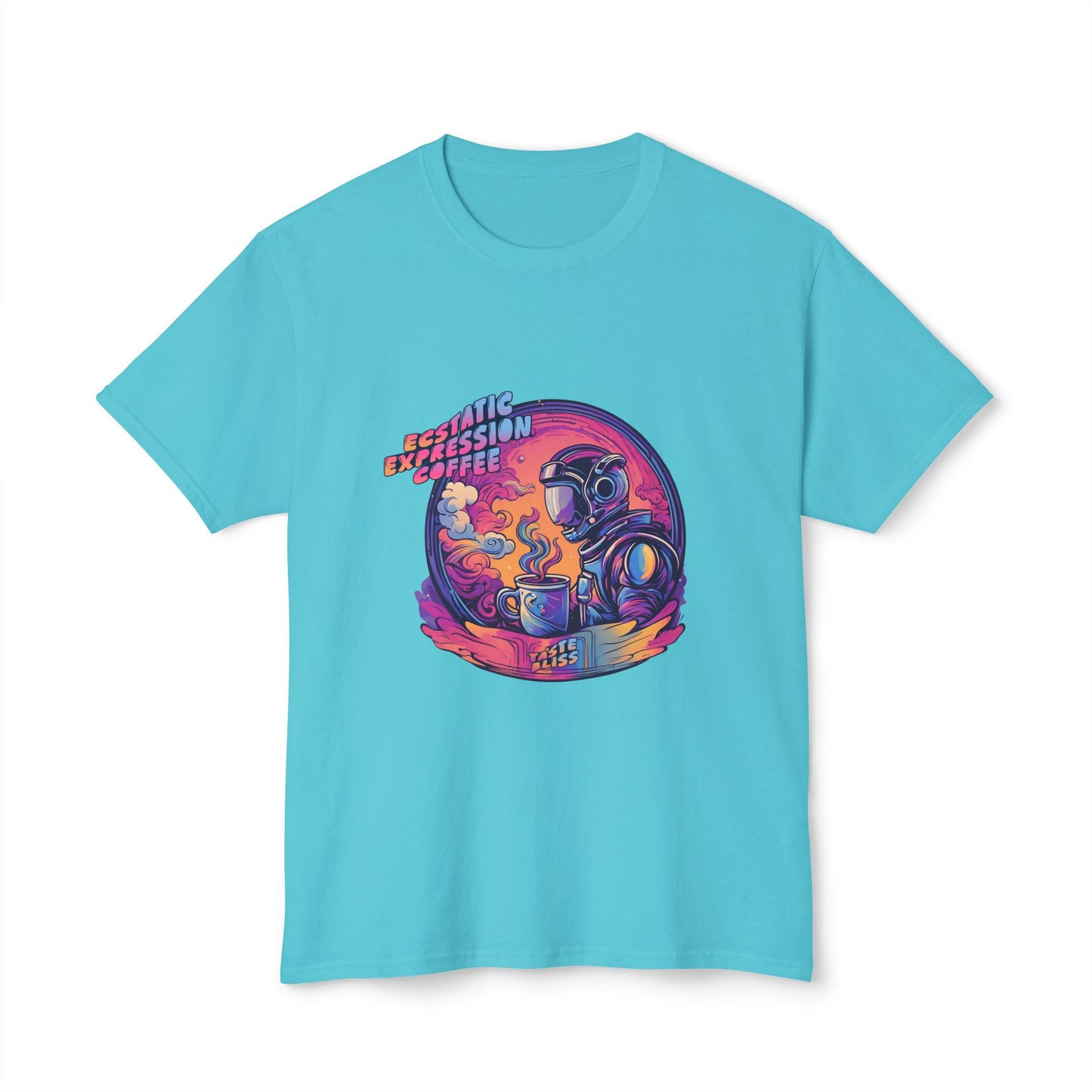 Astronaut Coffee T-Shirt — Retro Space Café Graphic Tee (uni-sex)