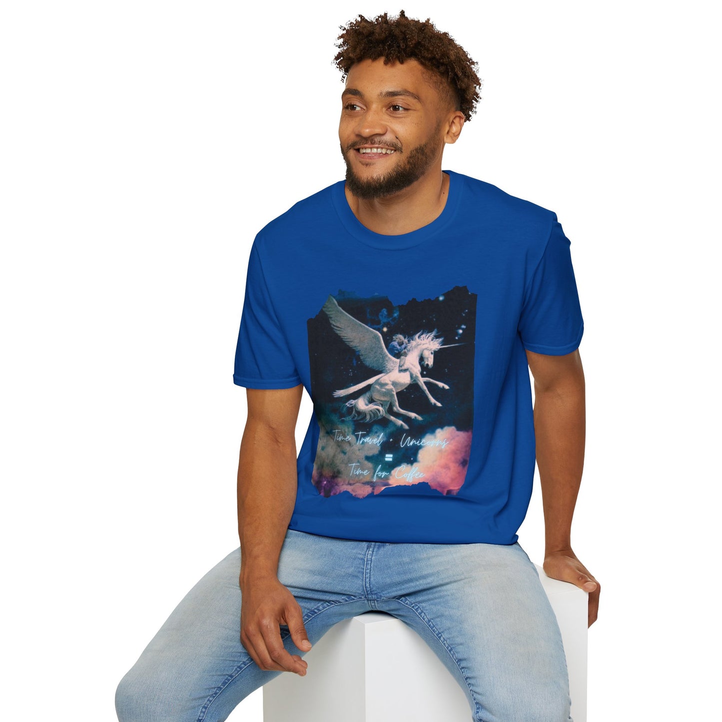 Pegasus Night Sky T-Shirt — Vintage Mystic Flying Horse Graphic Tee