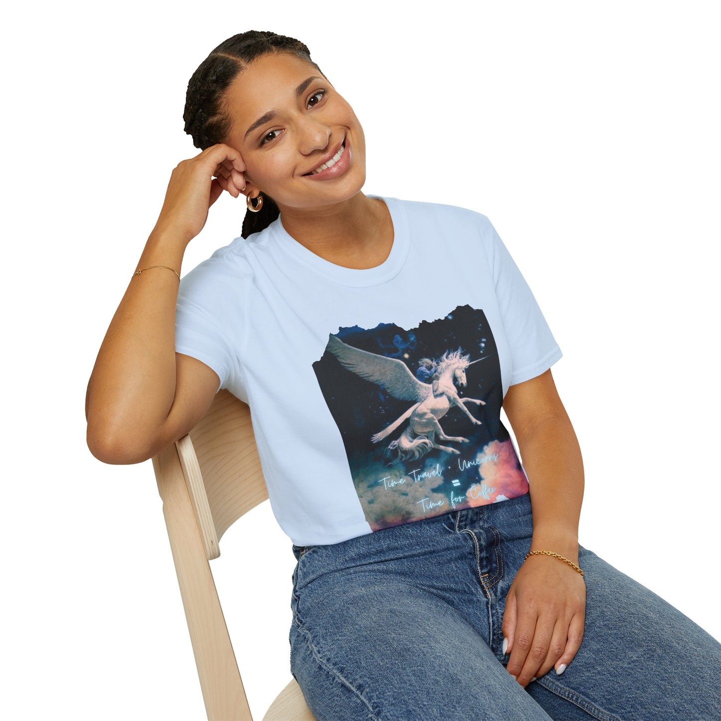 Pegasus Night Sky T-Shirt — Vintage Mystic Flying Horse Graphic Tee