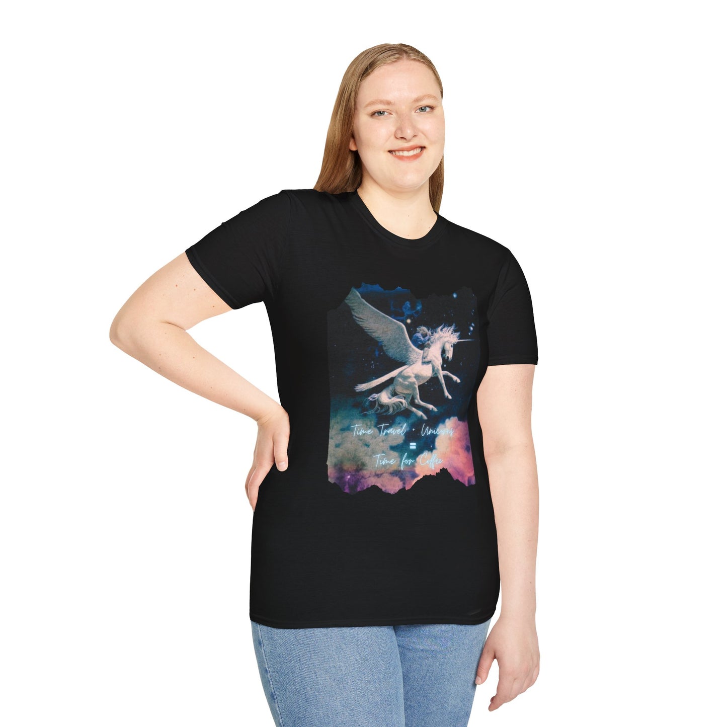 Pegasus Night Sky T-Shirt — Vintage Mystic Flying Horse Graphic Tee