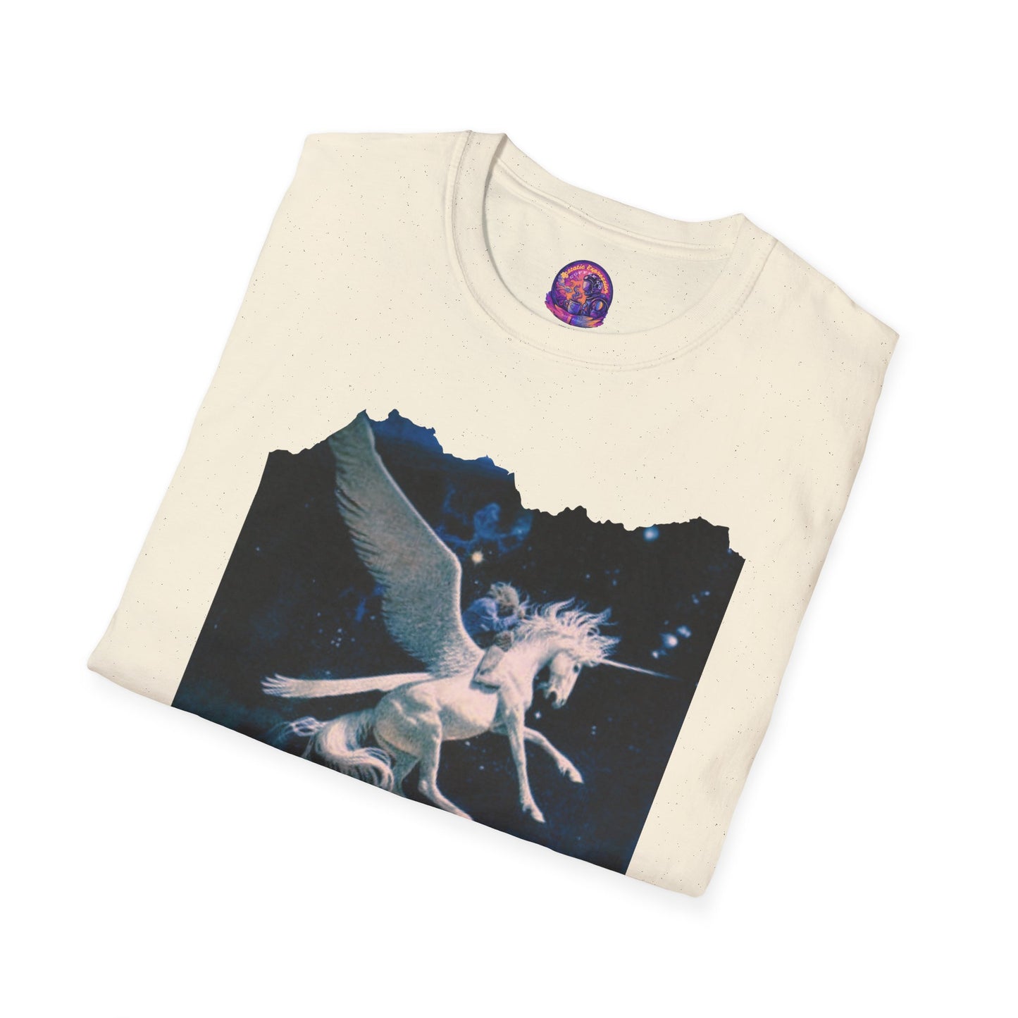 Pegasus Night Sky T-Shirt — Vintage Mystic Flying Horse Graphic Tee