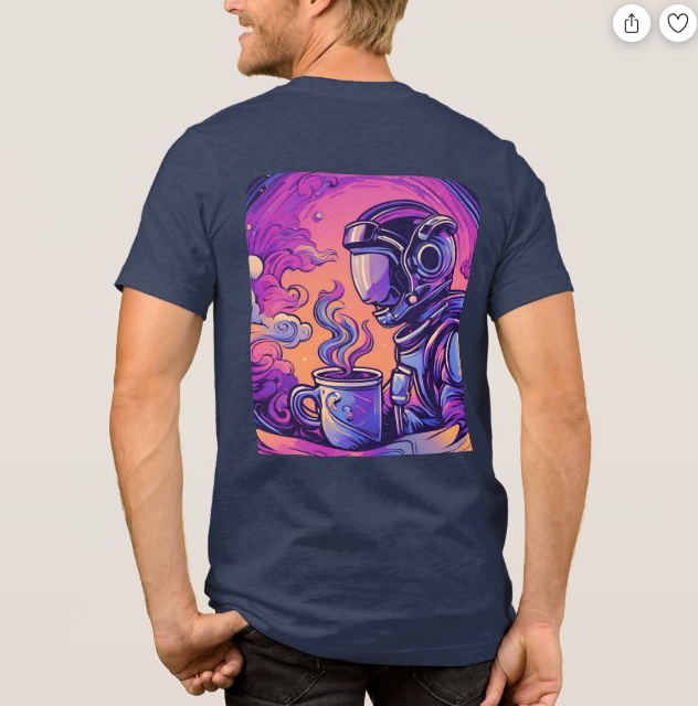 Ecstatic Expression Space Cadet Navy Blue T-Shirt