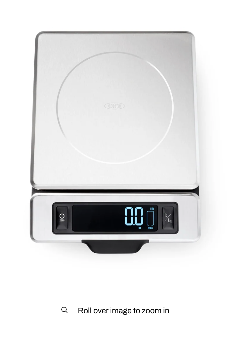 OXO 11 LB. STAINLESS STEEL DIGITAL FOOD SCALE