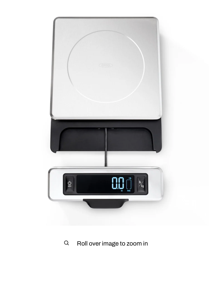 OXO 11 LB. STAINLESS STEEL DIGITAL FOOD SCALE