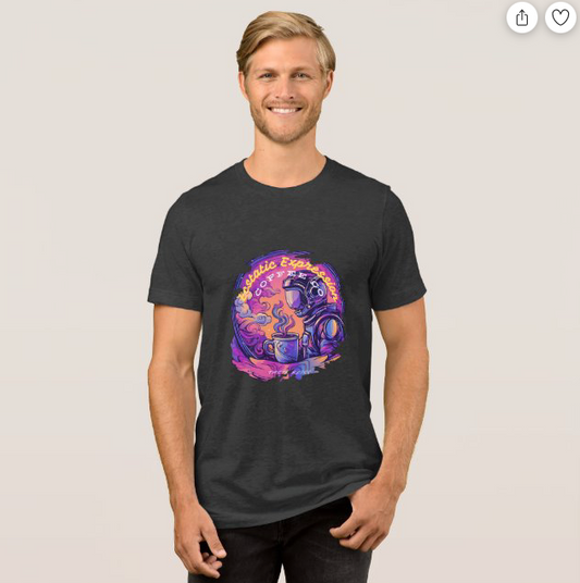 Ecstatic Expression Space Cadet Charcoal Black T-Shirt