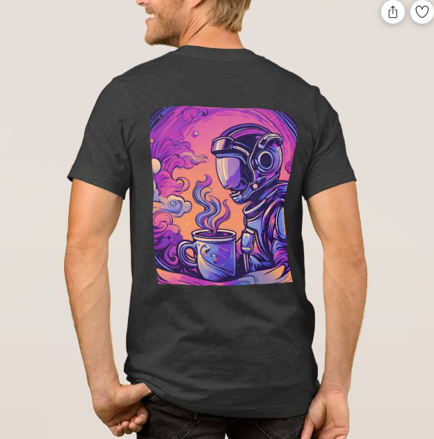 Ecstatic Expression Space Cadet Charcoal Black T-Shirt